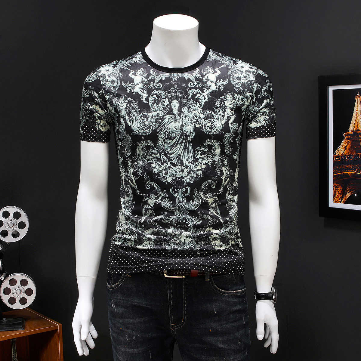 Summer Men Tshirt Camiseta Hombre Fashion Short Sleeve 3D Print Streetwear T Shirt Tops Men Clothing Camiseta Big Size 5XL 210527, Black
Summer Men Tshirt Camiseta Hombre Fashion Short Sleeve 3D Print Streetwear T Shirt Tops Men Clothing Camiseta Big Size 5XL 210527, Black