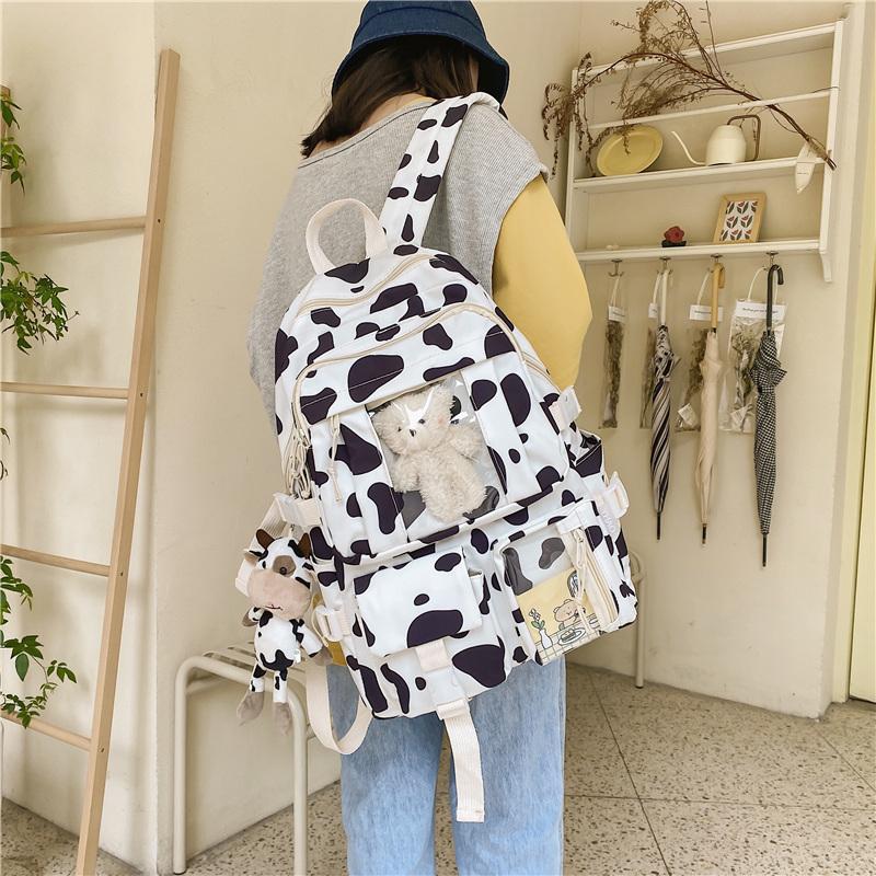 Backpack Cute Cow Print Women Fashion Kawaii Girls School Bag Laptop Rucksack For College Bookbag Femal Travel Leisure Mochila
Backpack Cute Cow Print Women Fashion Kawaii Girls School Bag Laptop Rucksack For College Bookbag Femal Travel Leisure Mochila