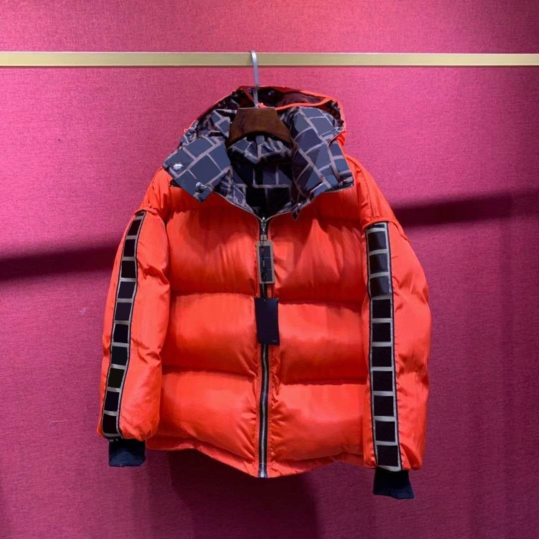 Winter men's and women's down jacket, double-sided fashionable letter string, thick and warm jacket, 3 colors available in Asian sizes