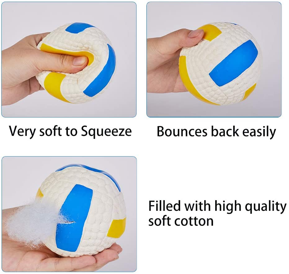 Squeaky Latex Rubber Dog Toy Balls for Small Medium Large Dogs Interactive Floating Bouncing for Soft Chewer Water Sports