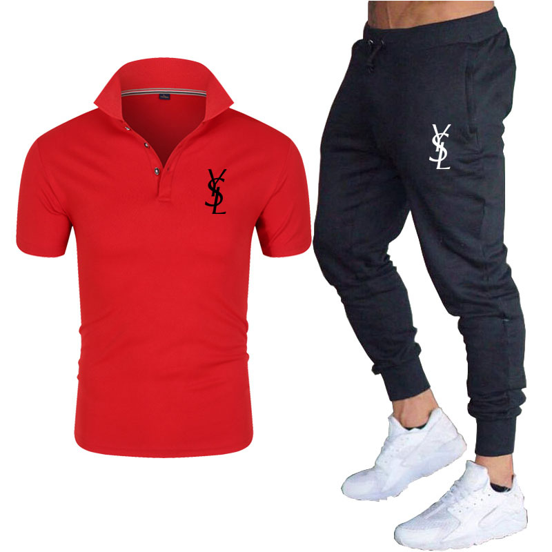 New Sports Mens Polo Shirt Trousers Suit Golf Sportswear Fashion Street Top Printed Pattern Breathable And Comfortable., Gray
New Sports Mens Polo Shirt Trousers Suit Golf Sportswear Fashion Street Top Printed Pattern Breathable And Comfortable., Gray