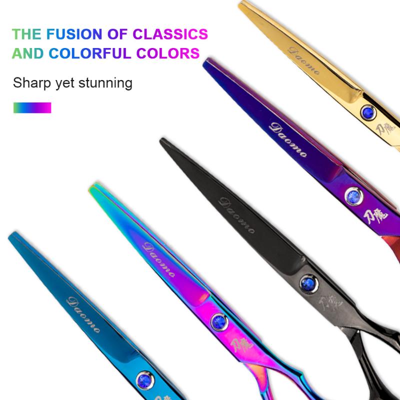Hair Scissors 6 Inch Barber Professional Hairdressing Cutting Styling Steel Thinning Scissor Straight Barbershop Salon Set