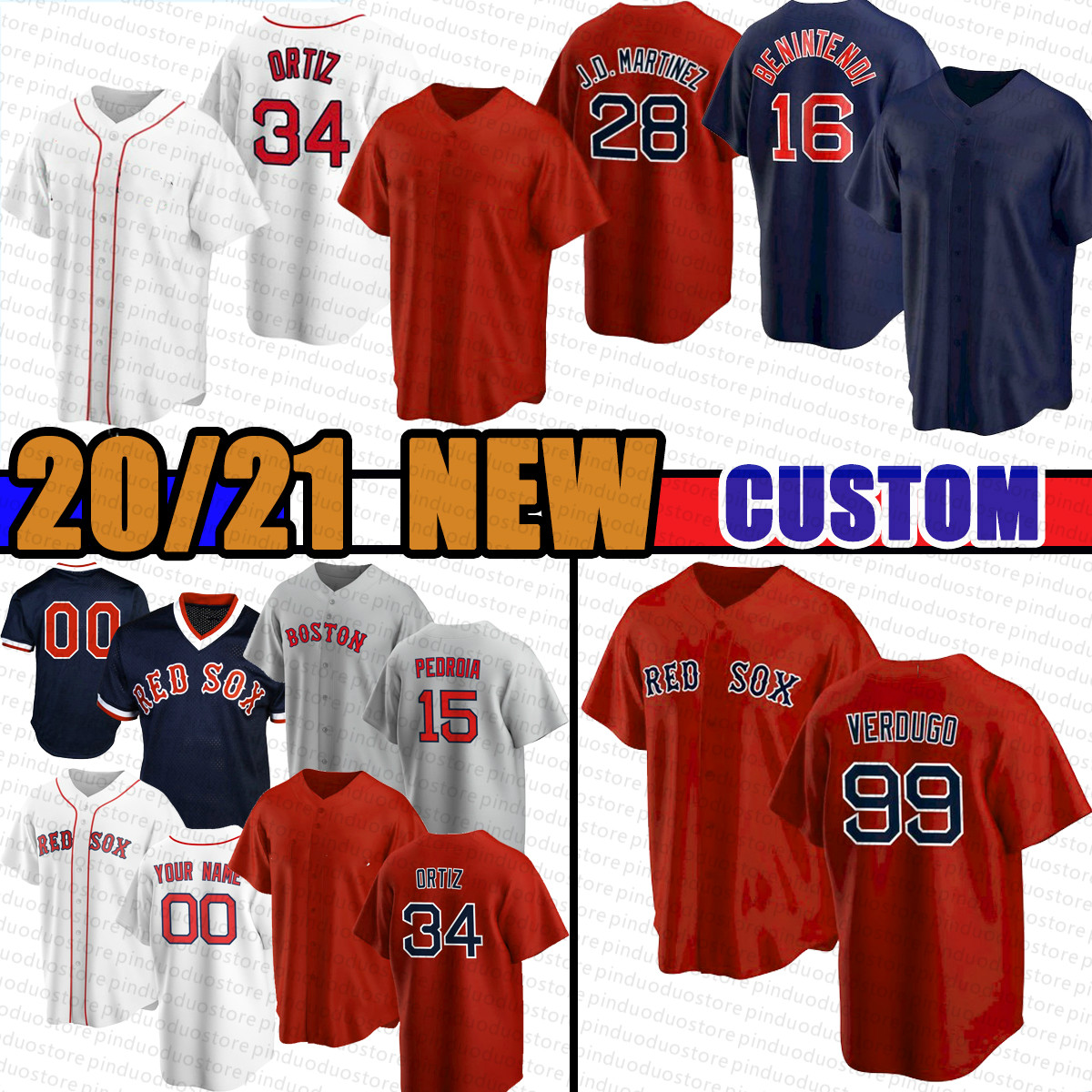 Baseball Jersey 99 Alex Verdugo 9 Ted Williams 28 J.D. Martinez 34 David Ortiz 41 Sale 2 Bogaerts 29 Bobby Dalbec 11 Renfroe 16 Benintendi, Blue;black
Baseball Jersey 99 Alex Verdugo 9 Ted Williams 28 J.D. Martinez 34 David Ortiz 41 Sale 2 Bogaerts 29 Bobby Dalbec 11 Renfroe 16 Benintendi, Blue;black