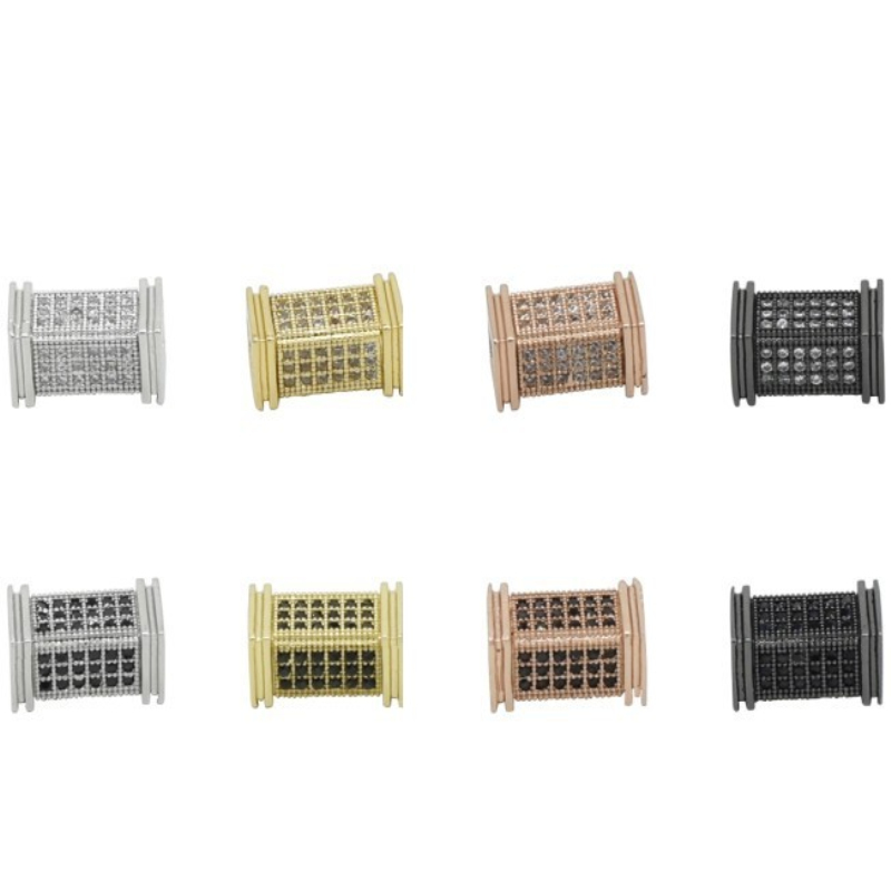 Factory Wholesale CZ Micro Pave White and Jet Zircon Charms Geometrical Bracelet Beads Spacer
Factory Wholesale CZ Micro Pave White and Jet Zircon Charms Geometrical Bracelet Beads Spacer