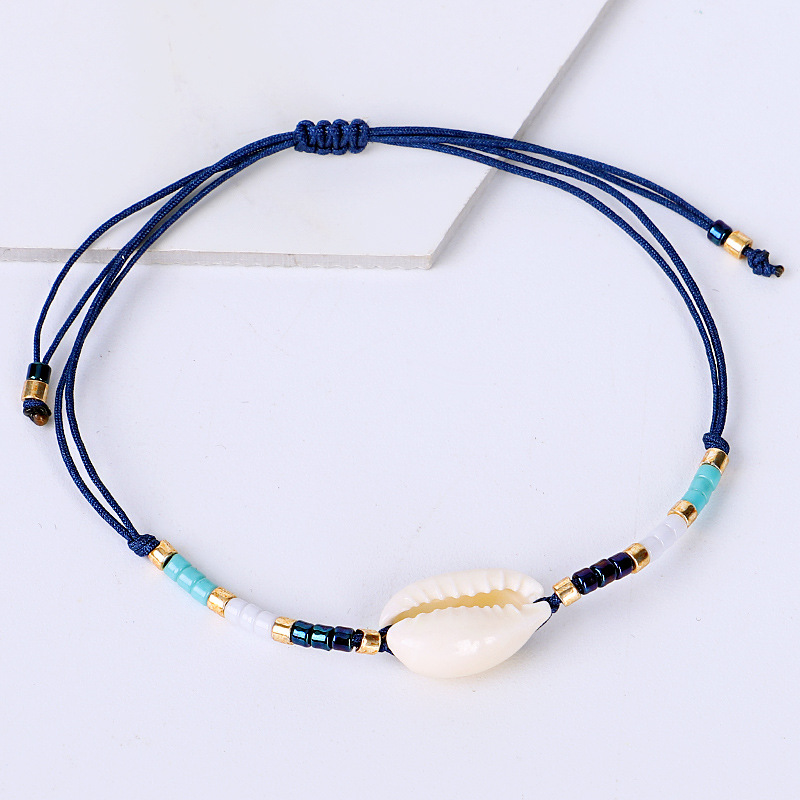 Rainbow Color Glass Seedbeads Strands Jewelry High Quality Natural Shell Charm Bracelet