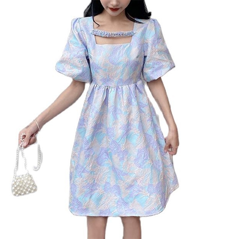 M-4XL loose sweet puff sleeve girl puffy dress plus size summer fashion women's clothing es for women 210520, Purple
M-4XL loose sweet puff sleeve girl puffy dress plus size summer fashion women's clothing es for women 210520, Purple