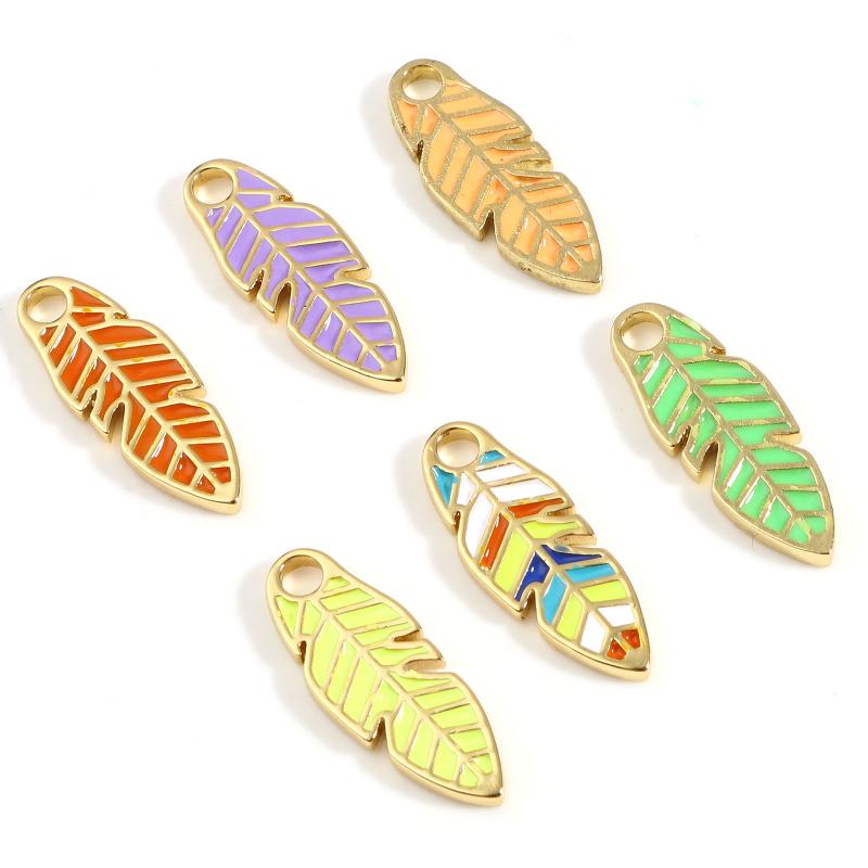 Charms 1 Piece Copper Gold Color Enamel Leaf Cute Enamelled Pendants For DIY Jewelry Finding Making 24mm X 9mm, Bronze;silver
Charms 1 Piece Copper Gold Color Enamel Leaf Cute Enamelled Pendants For DIY Jewelry Finding Making 24mm X 9mm, Bronze;silver