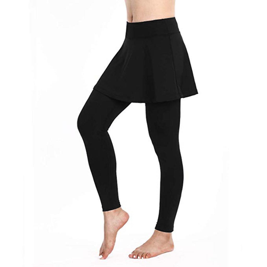 38 sport fitness workout casual women leggings skirt tennis pant sports culottes gym training athletic trouser, Black
38 sport fitness workout casual women leggings skirt tennis pant sports culottes gym training athletic trouser, Black