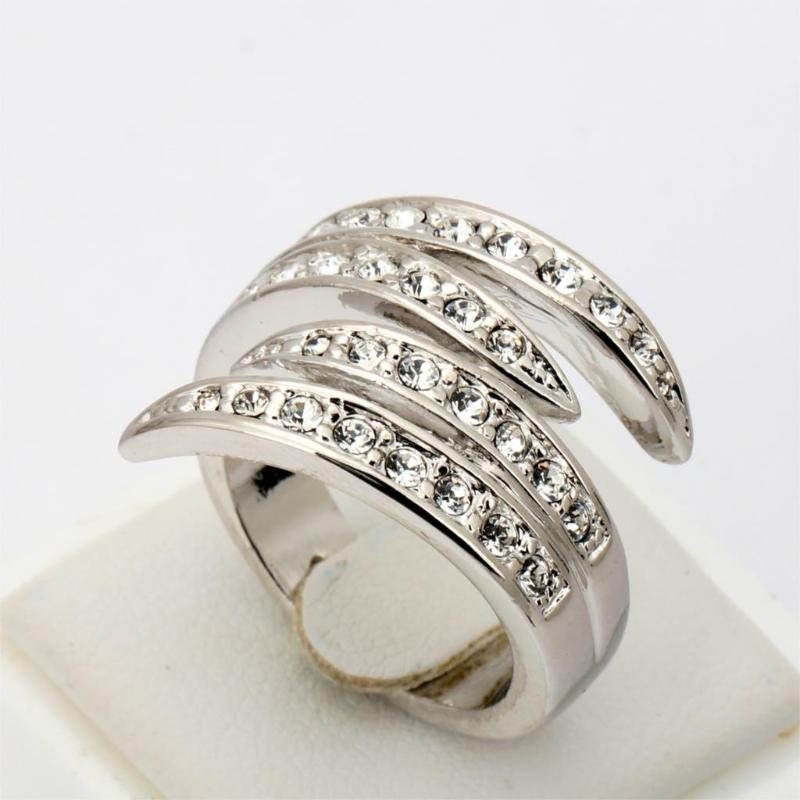 Cluster Rings Love Angle's Wing Rhinestone Rose Wihte Gold Color Fashion Brand CZ Crystal Wedding Jewelry For Women Anel R114, Golden;silver
Cluster Rings Love Angle's Wing Rhinestone Rose Wihte Gold Color Fashion Brand CZ Crystal Wedding Jewelry For Women Anel R114, Golden;silver
