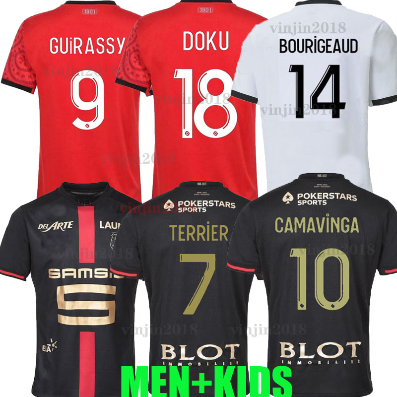 Rennes 20 21 Stade Rennais fc soccer Jerseys 120th Anniversary Doku BOURIGEAUD Guirassy FANS PLAYER VERSION 2021 special maillots de foot men kids kit shirts, Home 1
Rennes 20 21 Stade Rennais fc soccer Jerseys 120th Anniversary Doku BOURIGEAUD Guirassy FANS PLAYER VERSION 2021 special maillots de foot men kids kit shirts, Home 1