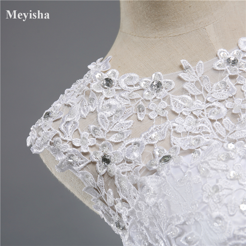 ZJ9139 High Quality Fashion style Lace Wedding Dresses for brides Full Sleeves White Ivory plus size maxi formal