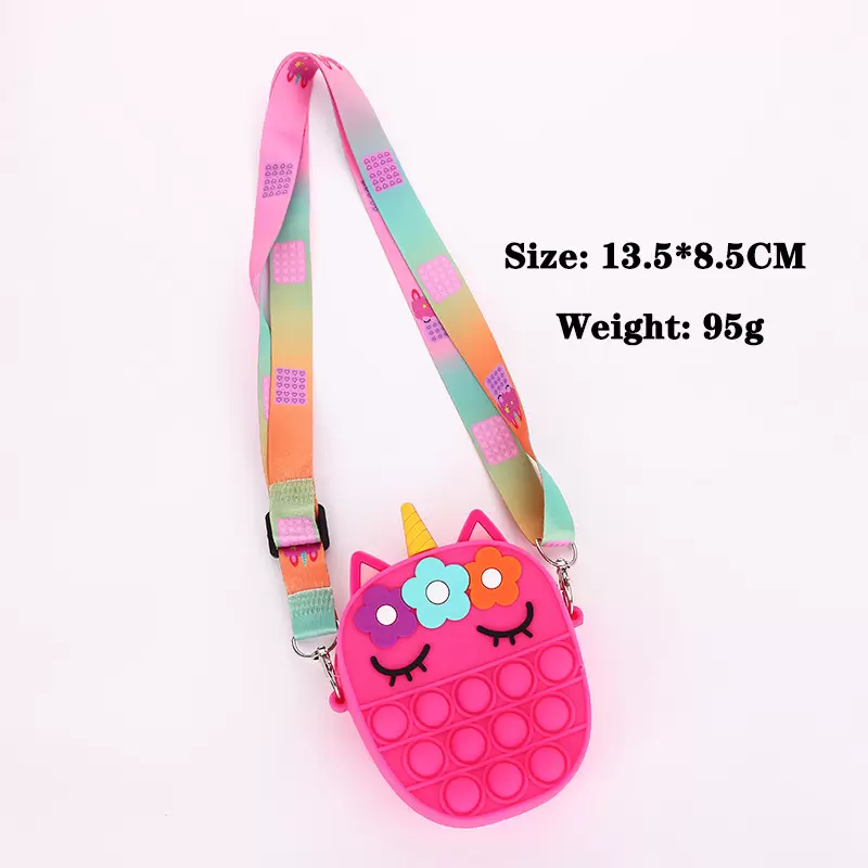 Fidget Toy Shoulder Bag Sensory Bubble Coin Purse Unicorn Cellphone Straps Messenger Finger Push Bubbles Change Decompression Toys RRA9144
Fidget Toy Shoulder Bag Sensory Bubble Coin Purse Unicorn Cellphone Straps Messenger Finger Push Bubbles Change Decompression Toys RRA9144