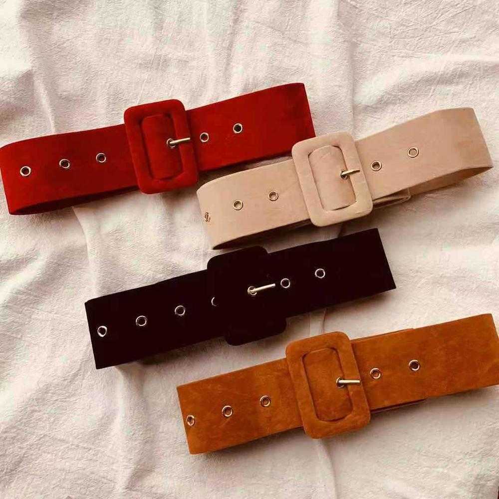 AWAYTR Suede Belts Women's Autumn Winter Coat Belts Strong Color Wild Style Waist Band Pin Buckle Wrapped Flannel Vintage Belts P0817, Black
AWAYTR Suede Belts Women's Autumn Winter Coat Belts Strong Color Wild Style Waist Band Pin Buckle Wrapped Flannel Vintage Belts P0817, Black