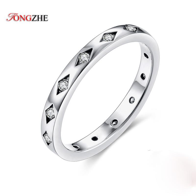 Wedding Rings TONGZHE Jewelry Lovers Cubic Zirconia White Gold Crafts Smooth Couple Ring Woman Men Anillos Mujer
Wedding Rings TONGZHE Jewelry Lovers Cubic Zirconia White Gold Crafts Smooth Couple Ring Woman Men Anillos Mujer