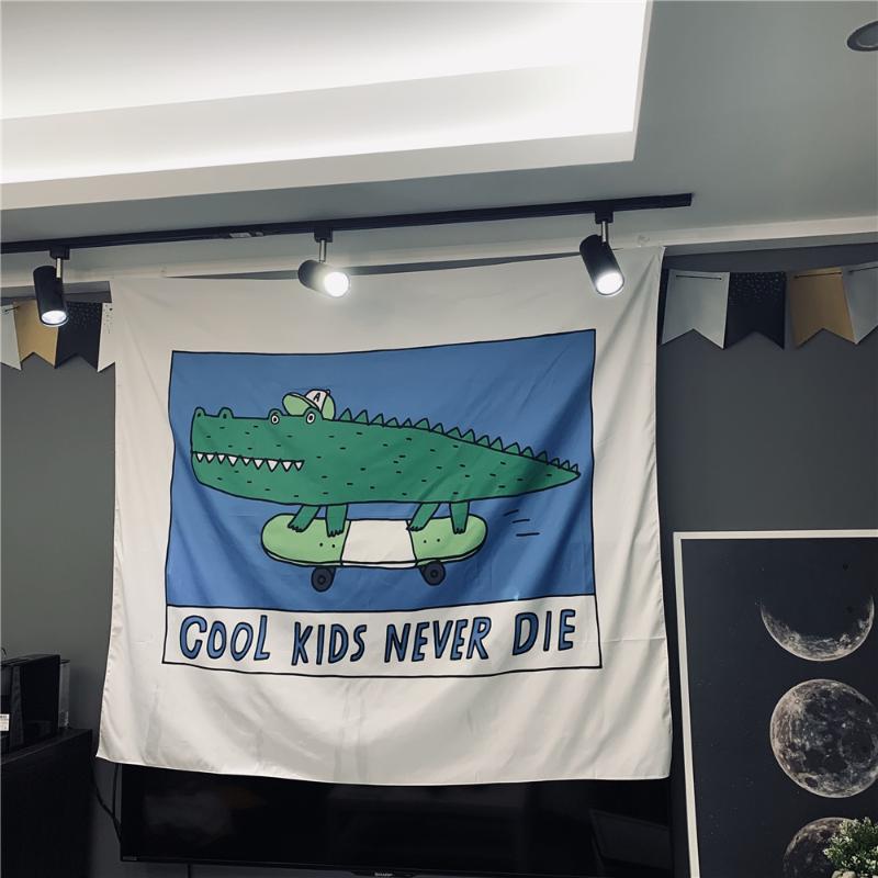 Tapestries Tapestry Polyester Crocodile Cartoon Cool Kids Never Die Tapestrycurtain Tapestrywallhanging
Tapestries Tapestry Polyester Crocodile Cartoon Cool Kids Never Die Tapestrycurtain Tapestrywallhanging