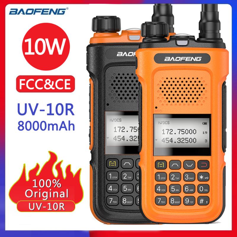 Baofeng Dual Band Genuine UV-10R136-174&400-520MHz 10W Walkie Talkie 10kmLong Talking Range UV-5R CE FCC USB Charger Ham Radio
Baofeng Dual Band Genuine UV-10R136-174&400-520MHz 10W Walkie Talkie 10kmLong Talking Range UV-5R CE FCC USB Charger Ham Radio