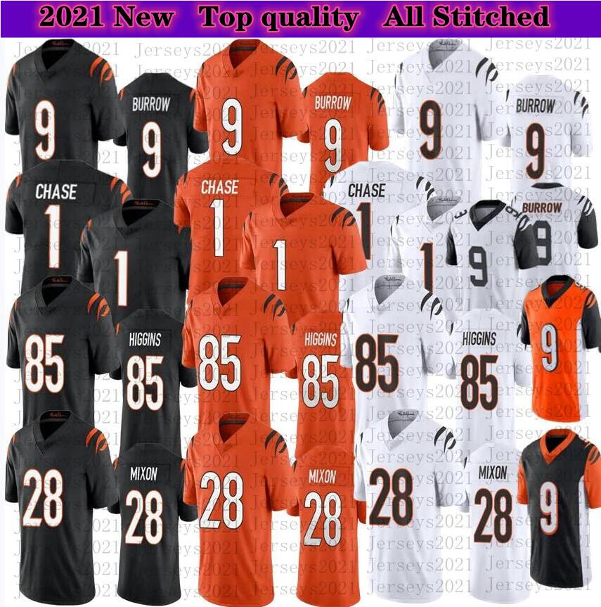 2021 Mens Football 1 Ja'Marr Chase 9 Joe Burrow 28 Mixon 85 Tee Higgins High quality stitched jersey, As
2021 Mens Football 1 Ja'Marr Chase 9 Joe Burrow 28 Mixon 85 Tee Higgins High quality stitched jersey, As