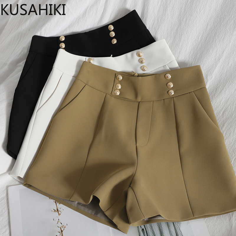 KUSAHIKI Korean High Waist Elegant Women Shorts Spring Causal Bottom Elegant Double Breasted Wide Leg Short Femme 6F321 210602, Khaki
KUSAHIKI Korean High Waist Elegant Women Shorts Spring Causal Bottom Elegant Double Breasted Wide Leg Short Femme 6F321 210602, Khaki