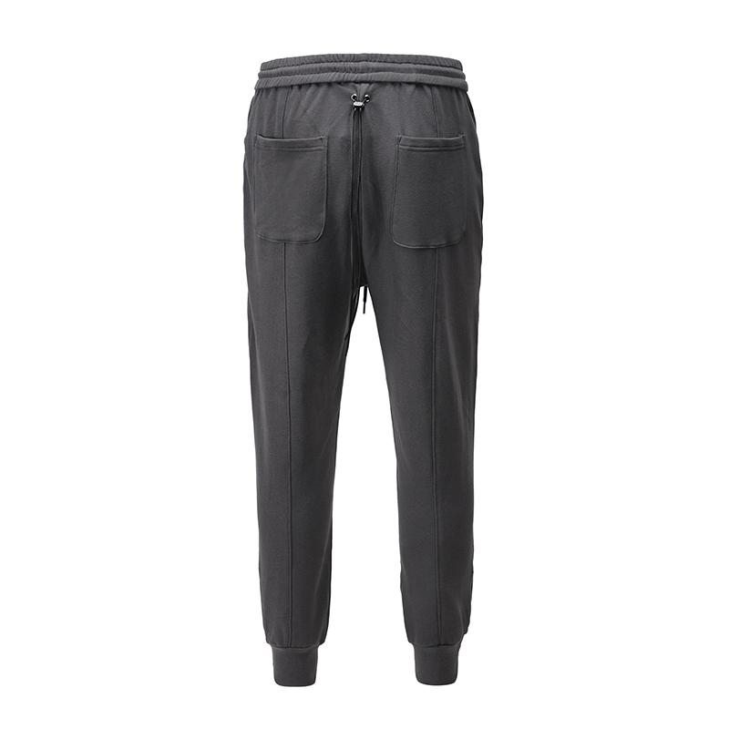 Ankle Zipper Jogger Sweatpants Mens Pockets Solid Baggy Casual Track Pants Streetwear Drawstring Boom Feet Loose Trousers Men's