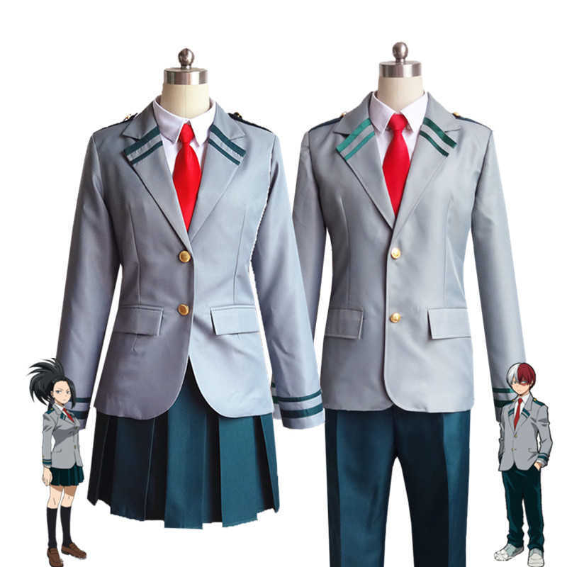My Hero Academia Cosplay Costume Men Women School Uniform Midoriya Izuku Todoroki Shouto Bakugo katsuki Asui Tsuyu Ochaco Urara Y0913