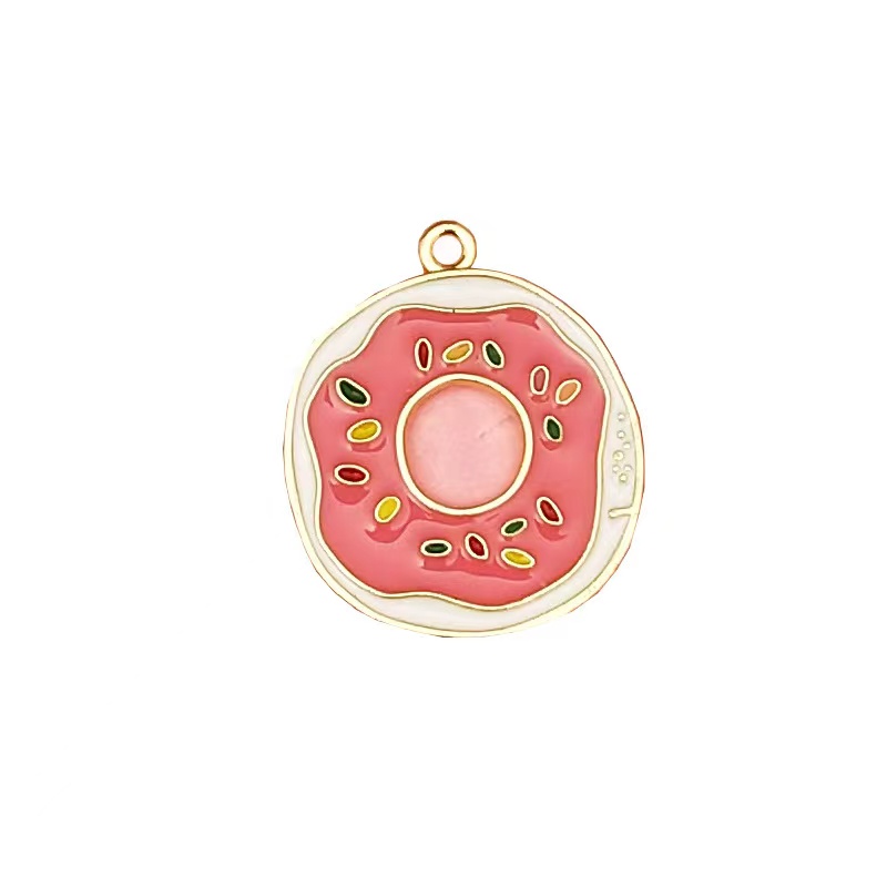 20pcs Enamel Food Omelette Milk Bottle Donut Beer Cup Drip Oil Charms Pendant for Bracelet Earring Jewelry DIY Accessories
