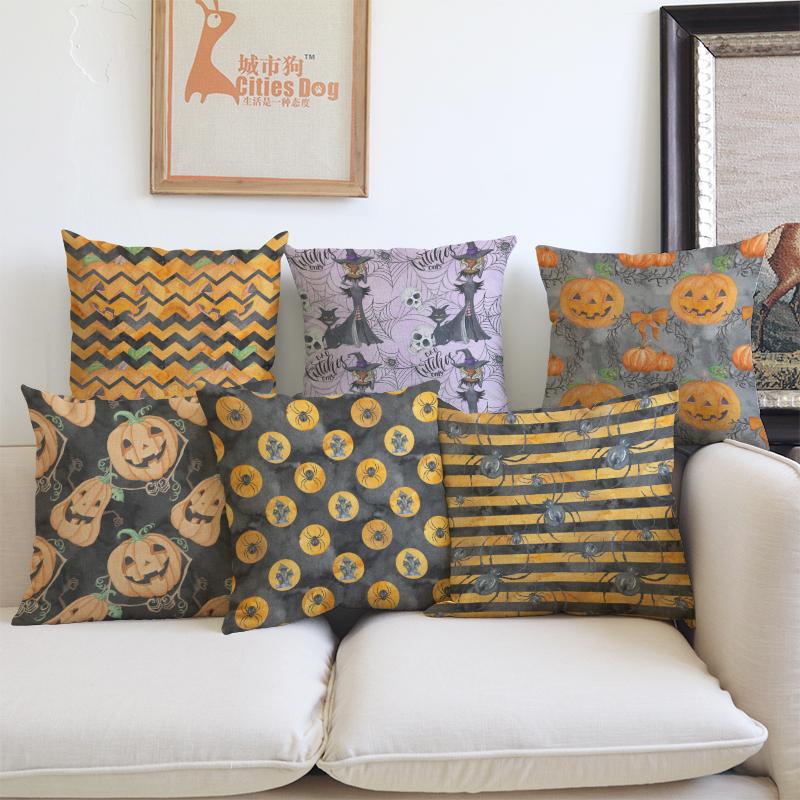 Halloween Pillow Cushion Cover Vintage Pumpkin Home Decoration Accessories Kussenhoes Pillowcase Cojines Decorativos Para Sofa Cushion/Decor
Halloween Pillow Cushion Cover Vintage Pumpkin Home Decoration Accessories Kussenhoes Pillowcase Cojines Decorativos Para Sofa Cushion/Decor