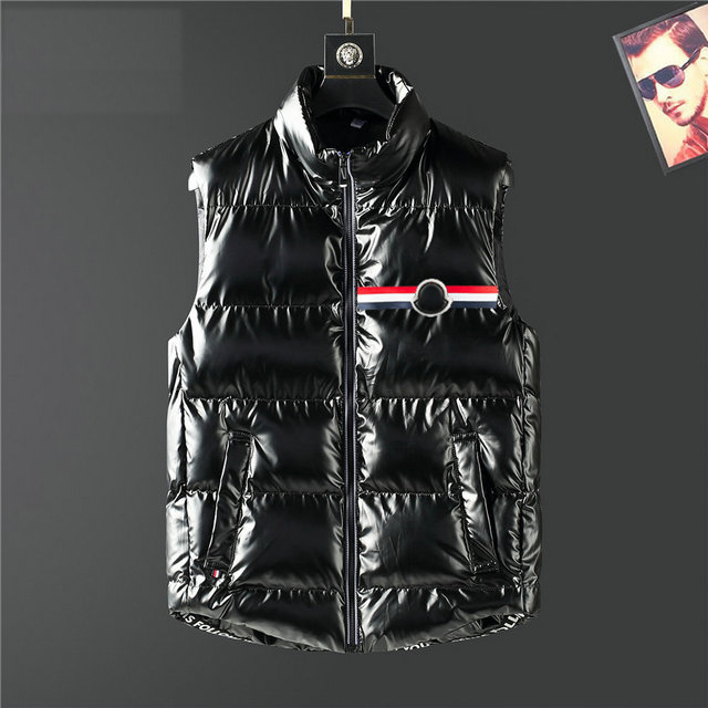 Designer Monclair mens down vest jackets French brand joint sleeveless printed women coat M--3XL, Black
Designer Monclair mens down vest jackets French brand joint sleeveless printed women coat M--3XL, Black