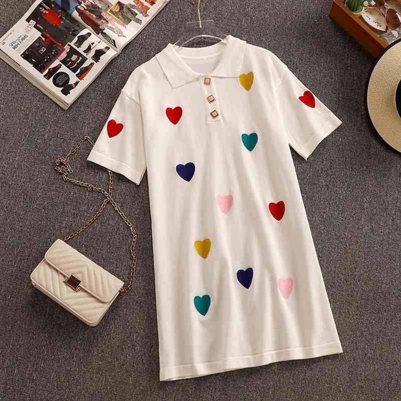 Korean Style Summer Women Short Sleeves Heart-shaped Shirt Dress Female Dresses A1679 210428, Black
Korean Style Summer Women Short Sleeves Heart-shaped Shirt Dress Female Dresses A1679 210428, Black
