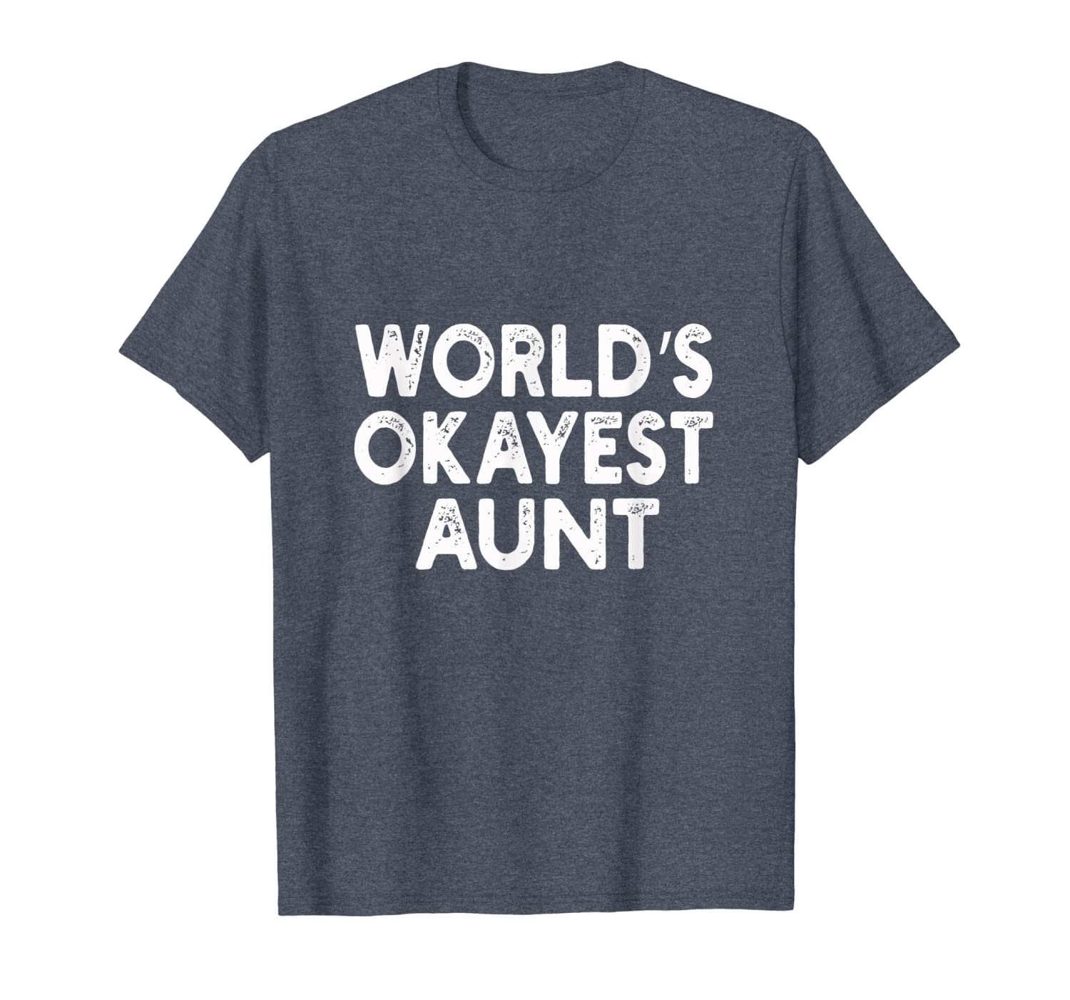 world's okayest aunt t-shirt | aunt tee, White;black 
world's okayest aunt t-shirt | aunt tee, White;black