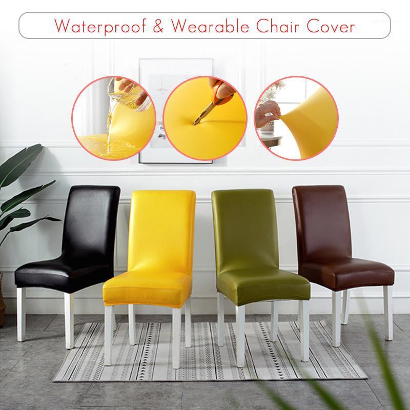 Leather Fabric Solid Color Chair Cover Waterproof Dining Seat Covers El Banquet Wedding
Leather Fabric Solid Color Chair Cover Waterproof Dining Seat Covers El Banquet Wedding