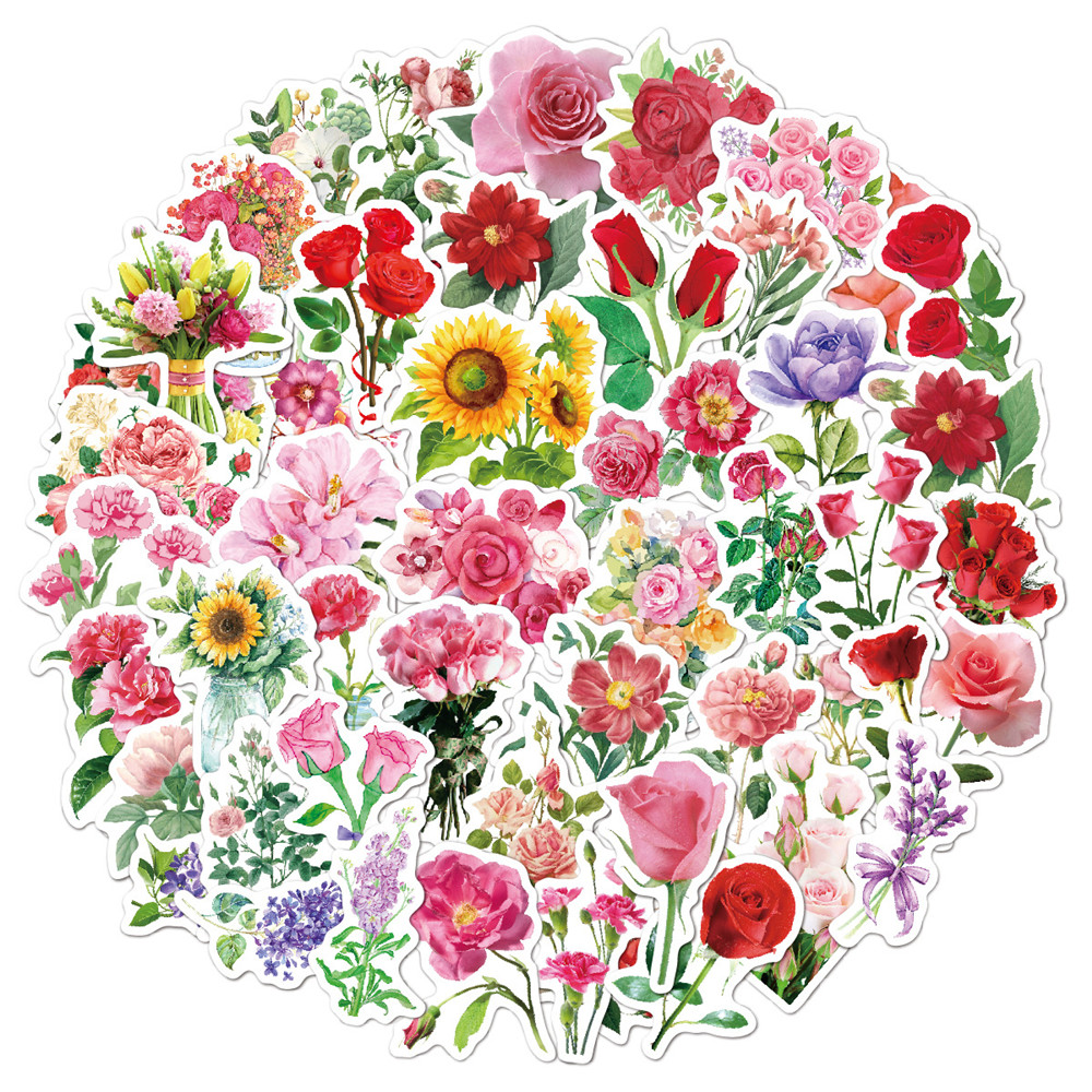 50Pcs Beautiful Flowers Stickers Non-random For Car Bike Luggage Sticker Laptop Skateboard Motor Water Bottle Snowboard wall Decals Kids Gifts, Multi-color
50Pcs Beautiful Flowers Stickers Non-random For Car Bike Luggage Sticker Laptop Skateboard Motor Water Bottle Snowboard wall Decals Kids Gifts, Multi-color