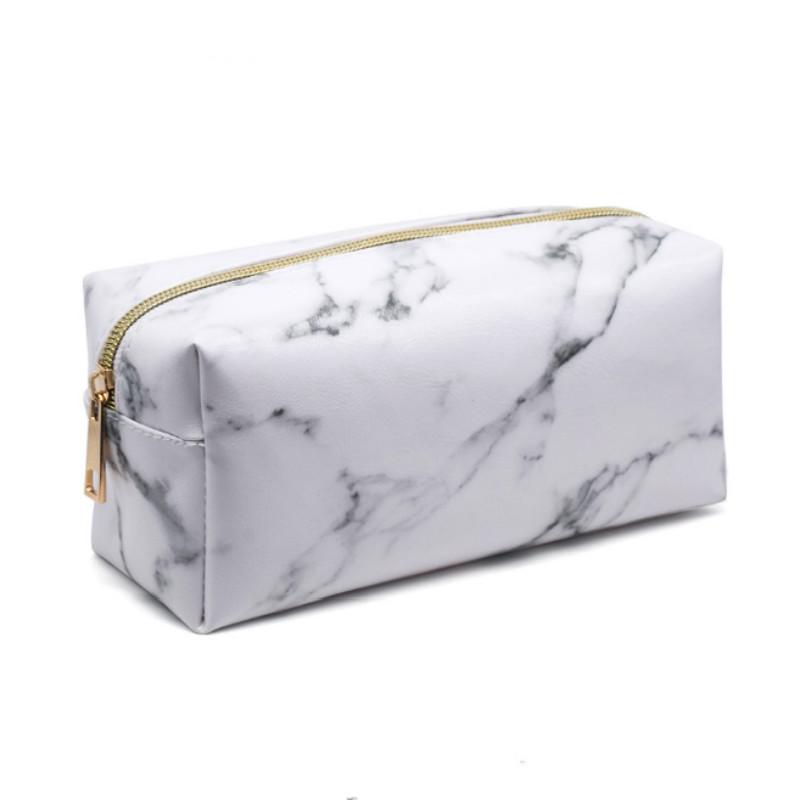 Marble Pattern PU Leather Cosmetic Bag Zipper Storage Women Travel Square Makeup Brushes Bags & Cases, White
Marble Pattern PU Leather Cosmetic Bag Zipper Storage Women Travel Square Makeup Brushes Bags & Cases, White