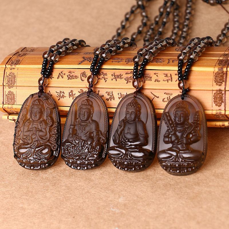 3A Natural Brown Crystal Quartz Necklace Pendant Buddha Healing Crystal Carved Guardian Ball Chain Lucky Gift Women Men Jewelry, Silver
3A Natural Brown Crystal Quartz Necklace Pendant Buddha Healing Crystal Carved Guardian Ball Chain Lucky Gift Women Men Jewelry, Silver