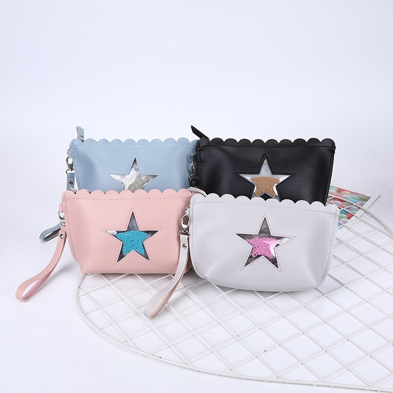 New travel storage wash customized Korean fashion five pointed star cosmetic bag, Blue
New travel storage wash customized Korean fashion five pointed star cosmetic bag, Blue
