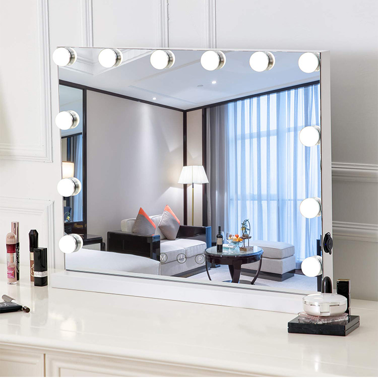Amazon Hot Seller 58*46cm Desktop Hollywood Mirror With 15pcs Bulbs Three Color Of Light Dimmable Brightness
Amazon Hot Seller 58*46cm Desktop Hollywood Mirror With 15pcs Bulbs Three Color Of Light Dimmable Brightness