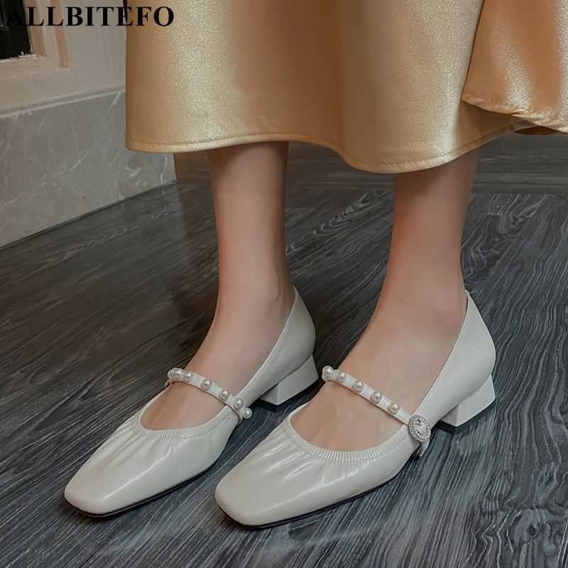 ALLBITEFO Pleated design comfortable natural genuine leather women pumps square toe fashion women high heels high heel shoes 210611, As picture
ALLBITEFO Pleated design comfortable natural genuine leather women pumps square toe fashion women high heels high heel shoes 210611, As picture