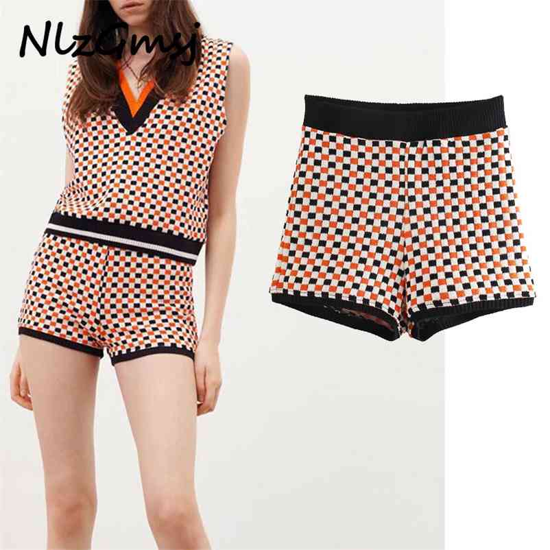 Short Spring Fashion Plaid Knitted Vintage Autumn Elasticity Female Streetwear Short Pants Pantalones 210628, Photo color
Short Spring Fashion Plaid Knitted Vintage Autumn Elasticity Female Streetwear Short Pants Pantalones 210628, Photo color