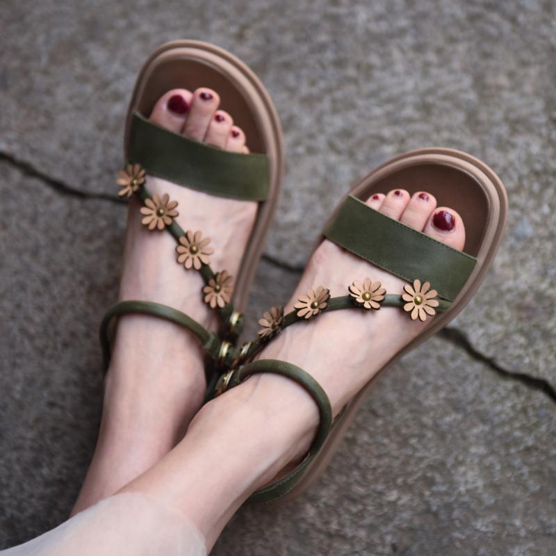 Sandals Artmu Original Retro Flowers Women's Platform Wedges Heels Genuine Leather Beach Shoes Handmade Roman 11838-8, Beige
Sandals Artmu Original Retro Flowers Women's Platform Wedges Heels Genuine Leather Beach Shoes Handmade Roman 11838-8, Beige