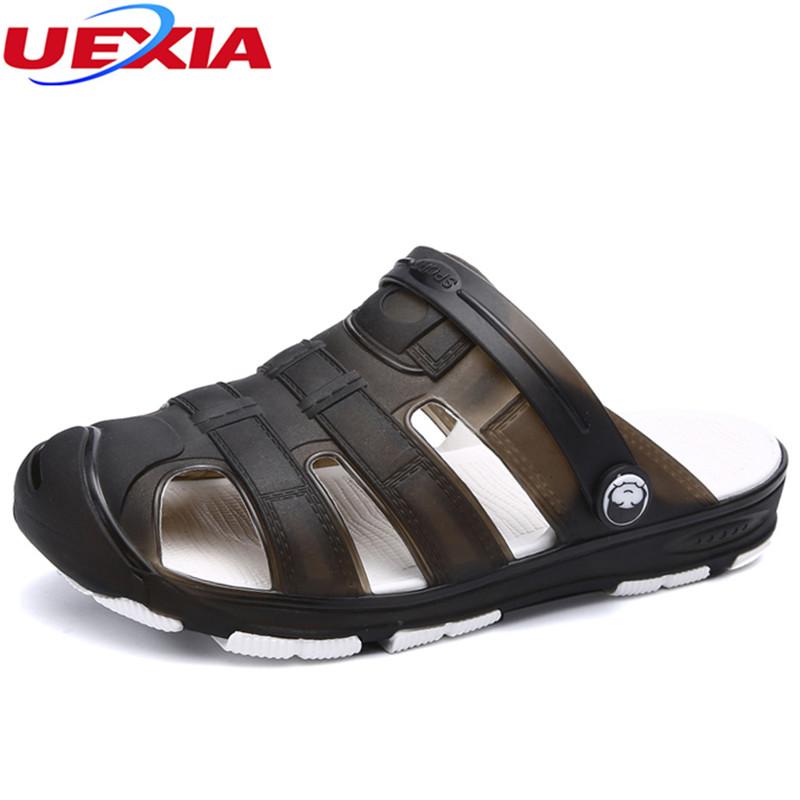 Sandals UEXIA High Quality Fashion Men Shoes Summer Outdoor Flats Non Slip On Soft Sole Beach Casual Zapatillas Homme, Black
Sandals UEXIA High Quality Fashion Men Shoes Summer Outdoor Flats Non Slip On Soft Sole Beach Casual Zapatillas Homme, Black