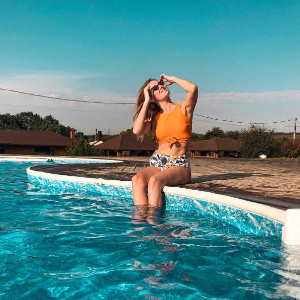 High Waist Bikini Leopard Swimsuit Women Floral Print Neck Push Up Swimwear Snake Bathing Suit 210625