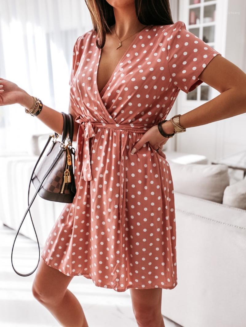 Casual Dresses Womens Summer Fashion Mini Dress Short Sleeve V-Neck Ladies Polka Dot Dreeses Split Vestidos For Femela Boho Beach Holiday, Pink
Casual Dresses Womens Summer Fashion Mini Dress Short Sleeve V-Neck Ladies Polka Dot Dreeses Split Vestidos For Femela Boho Beach Holiday, Pink