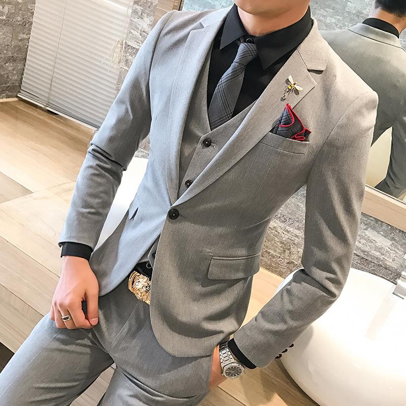 Men's Tracksuits Autumn And Winter Self-stretch Suit Vest Pants Three-piece Sleeve, Black
Men's Tracksuits Autumn And Winter Self-stretch Suit Vest Pants Three-piece Sleeve, Black