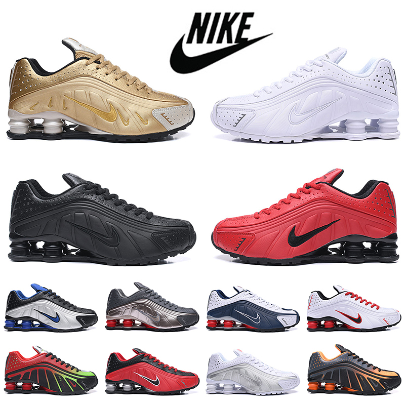 Top Quality Shox R4 tl Women Mens Running Shoes Triple White Black Metallic Silver Gold Blue Sports Trainers Sneakers Big Size EUR 46, B5 40-46
Top Quality Shox R4 tl Women Mens Running Shoes Triple White Black Metallic Silver Gold Blue Sports Trainers Sneakers Big Size EUR 46, B5 40-46