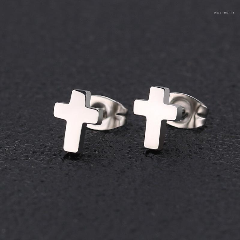 Stud 1Pair Fashion Cross Earring For Men Women Hipster Personality Street Titanium Steel Earrings Hip Hop Punk Drop Piercing, Golden;silver
Stud 1Pair Fashion Cross Earring For Men Women Hipster Personality Street Titanium Steel Earrings Hip Hop Punk Drop Piercing, Golden;silver