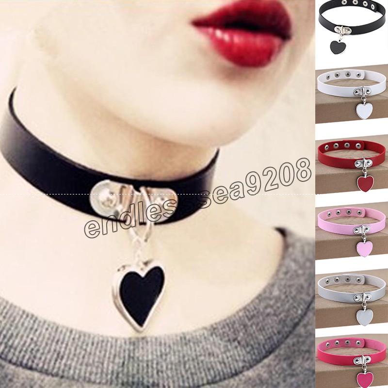 Punk PU Leather Heart Choker Necklace Women Legs&Neck&Wrist Wear Multi-purpose Funky Chockers LOVE collar lock fashion jewelry
Punk PU Leather Heart Choker Necklace Women Legs&Neck&Wrist Wear Multi-purpose Funky Chockers LOVE collar lock fashion jewelry