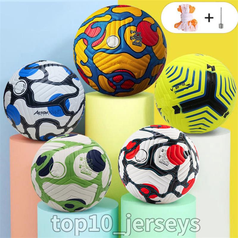 

New Premier 2021 2022 Club League Soccer Ball Size 5 match liga premer Finals 20 21 PU granules slip-resistant football High Quality seamless paste skin Outdoor aldult