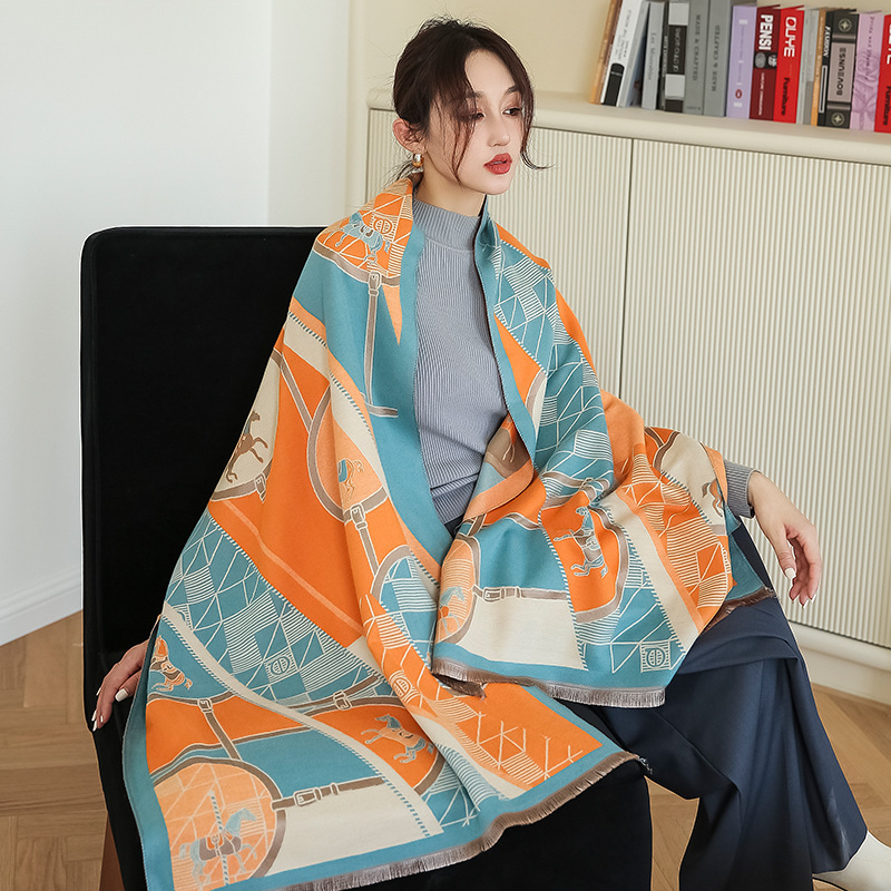 Women Winter Scarf Cashmere Warm Foulard Lady Horse Scarves Thick Soft Bufanda Shawls Wraps
Women Winter Scarf Cashmere Warm Foulard Lady Horse Scarves Thick Soft Bufanda Shawls Wraps