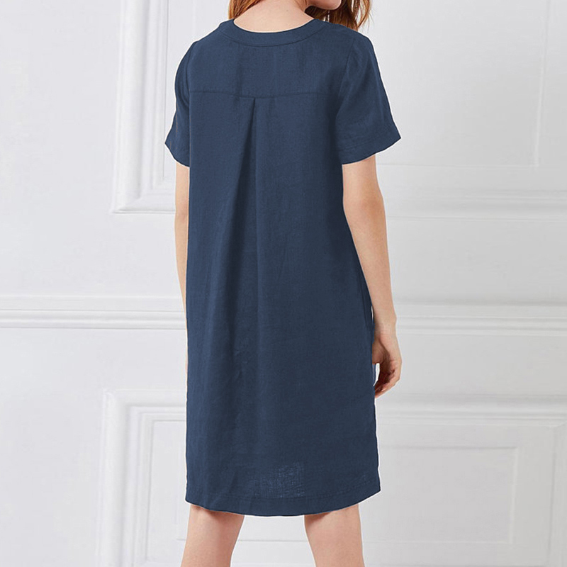 2021women short sleeve pocket midi dress button solid plus size 5xl dresses female 2021 spring summer vintage straight vestidos, Black;gray
2021women short sleeve pocket midi dress button solid plus size 5xl dresses female 2021 spring summer vintage straight vestidos, Black;gray