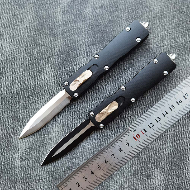 Classical Jungle Double Action Automatic Knife D2 Blade 6061-T6 Aluminum Handle CNC Camping Hunting Tactical knives Outdoor EDC Tool
Classical Jungle Double Action Automatic Knife D2 Blade 6061-T6 Aluminum Handle CNC Camping Hunting Tactical knives Outdoor EDC Tool