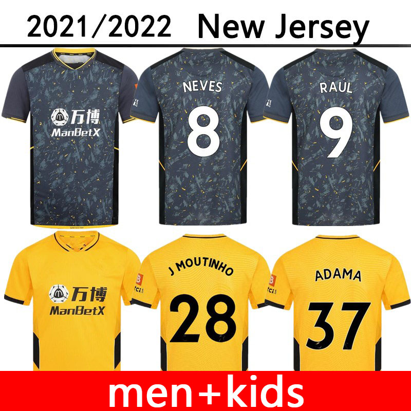 21 22 Wolves Soccer Jerseys home away Nouri SEMEDO RAUL NETO NEVES 2021 2022 Boly J.OTTO PODENCE FAIO SILVA Football SAISS Shirts J.MOUTINHO ADAMA Men Uniforms kids kit
21 22 Wolves Soccer Jerseys home away Nouri SEMEDO RAUL NETO NEVES 2021 2022 Boly J.OTTO PODENCE FAIO SILVA Football SAISS Shirts J.MOUTINHO ADAMA Men Uniforms kids kit